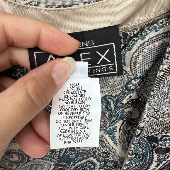 Women’s 2pc Elegant Blouse/Top by Alex Evenings • Plus Size - Picture 9 of 9